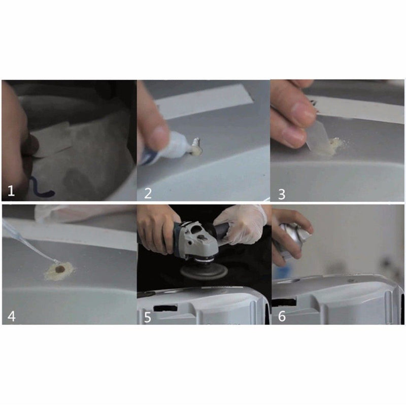 Strong Powder Adhesive Glue Kit Set 7 Second Quick Bonding Speedy Fix Repair Glue