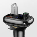 Baseus Dual USB Quick Charging 4.0 Car Charger FM Transmitter Bluetooth Car Kit LCD MP3 Player For iPhone X XS HUAWEI P30 Oneplus 7 XIAOMI MI9 MI8 S10 S10+