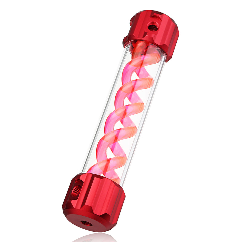 G1/4 50*260mm Aluminum Alloy Cover T-Virus Water Cooling Reservoir Cylindrical Tank