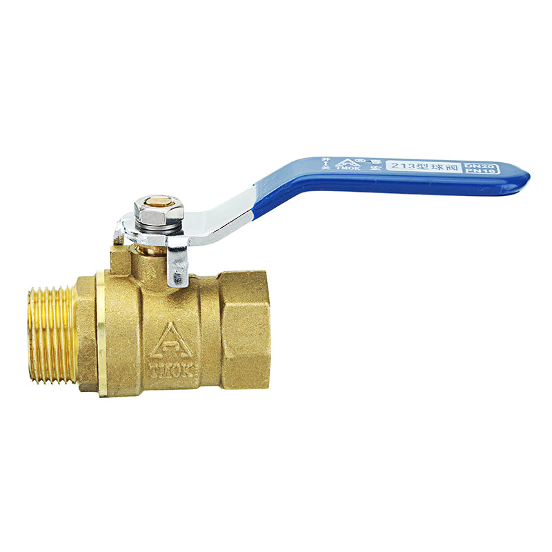 TMOK 3/8" 1/2" 3/4" Brass Ball Valves Two Piece Inline Lever Handle BSP Male x Female Thread
