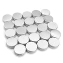 24Pcs 25G Aluminum Round Empty Jar Tin Screw Top Lid Cosmetic Sample Storage Container