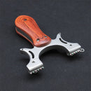 Flat Rubber Band Free Tie Sling Stainless Steel Greedy Sling-shot