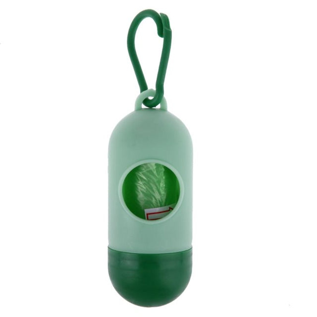 Pet Dog Garbage Clean up Bag Carrier Holder Dispenser+Pet poop bags Set Pet Carrier