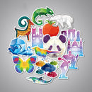 35Pcs DIY Waterproof Wall Sticker Mixed Funny Cartoon For Luggage Laptop Computers Bicycles Decor