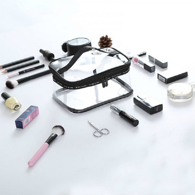 Storage Bag Wash Pvc Bag Men And Women Transparent Cosmetic Bag Waterproof Portable Finishing Package