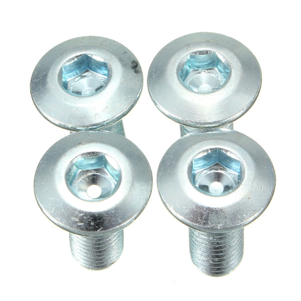 4pcs M8 Stainless Motoccycle Hexagon Brakes Bolts Steel Button Head Hex Socket 125cc 140cc