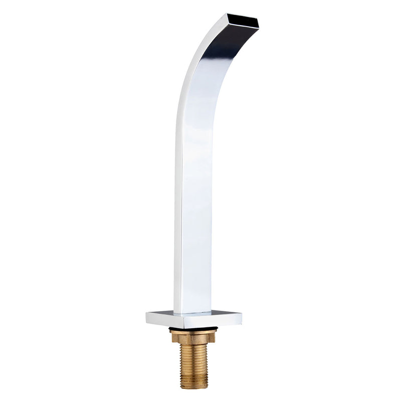 Wall Mount Waterfall Faucet Chrome Brass Single Handle Kitchen Bathroom Tub Sink Hot Cold Mix Tap