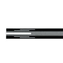 Universal 2X Car Racing Black Long Stripe Graphics Side Body Vinyl Decal Stickers