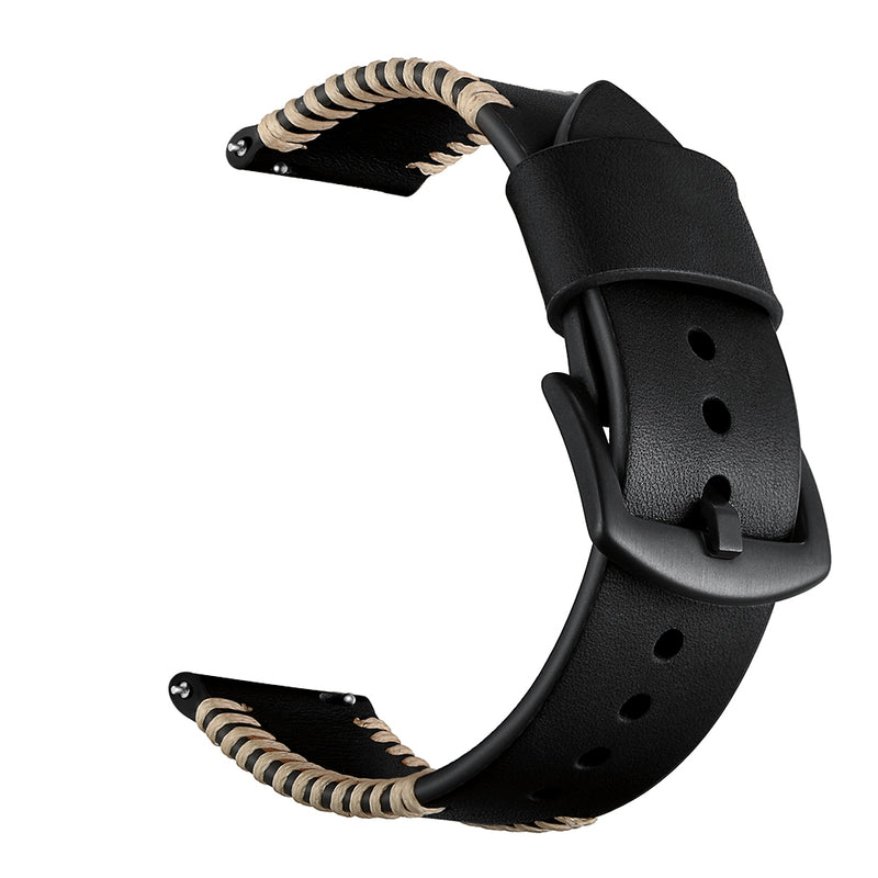 Replacement 20mm Leather Watch Band for Xiaomi Amazfit Pace Youth Smart Watch