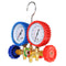 R12 R22 R502 Car A/C Manifold Gauge Set W/ 5Ft Charging Hoses Quick Couplers