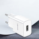 USAMS 3A Fast Charging EU USB Charger For iPhone X XS Oneplus Pocophone HUAWEI P20 Mate20 XIAOMI MI9 S10 S10+