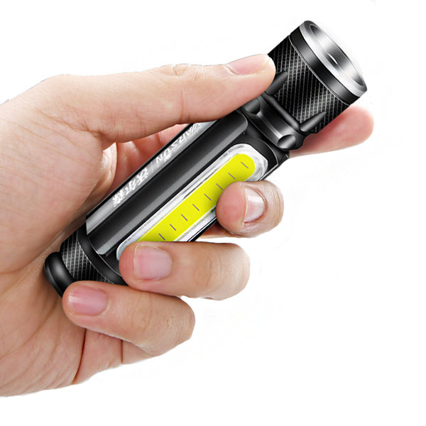 WARSUN COB06 10W Mini Torch Light USB Rechargeable Flashlight 18650 Flashlight Tail Magnet 3 Modes Flashlight Camping Hunting Emergency Lamp