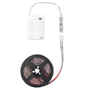 SOLMORE 2PCS Battery Supply 2M SMD5050 RGB Waterproof LED Strip Light with 3 Key Remote Controller