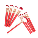 10pcs Thermal Color Changing Makeup Brushes Set Cosmetics Tools Kit