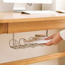 Table Bottom Power Cord Tow Board Compartment Hanging Storage Baskets Layered Rack Plug-in Board Storage Shelf Rack