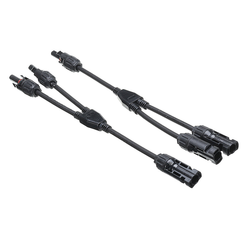 1 Pair MC4 Y Connector Cable Plug Solar Panel IP67 Branch Connector Solar Panel Adaptor Cable Connectors