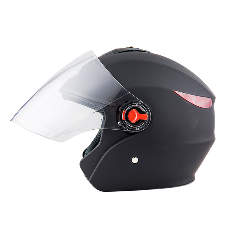 BYB Universal 56-62cm Motorcycle All Season Half Helmet Anti-fog Visor Rainproof Breathable