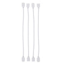 4PCS 30CM DC12V 3528 Waterproof LED Cabinet Strip Light with 4Pin 0.5A UK Power Supply for Stairs Wardrobe Bed Closet