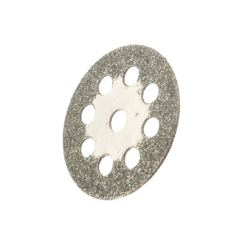 10pcs 22mm Diamond Coated Saw Blade 9 Holes Cutting Discs with 2pcs Mandrel for Dremel