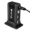 EU/US Vertical 7 Port USB 2.0 High Speed Hub+AC Power Supply Adapter For Raspberry Pi PC