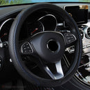 37-39cm Leather Car Truck Steering Wheel Covers Breathable Anti-Slip Comfortable