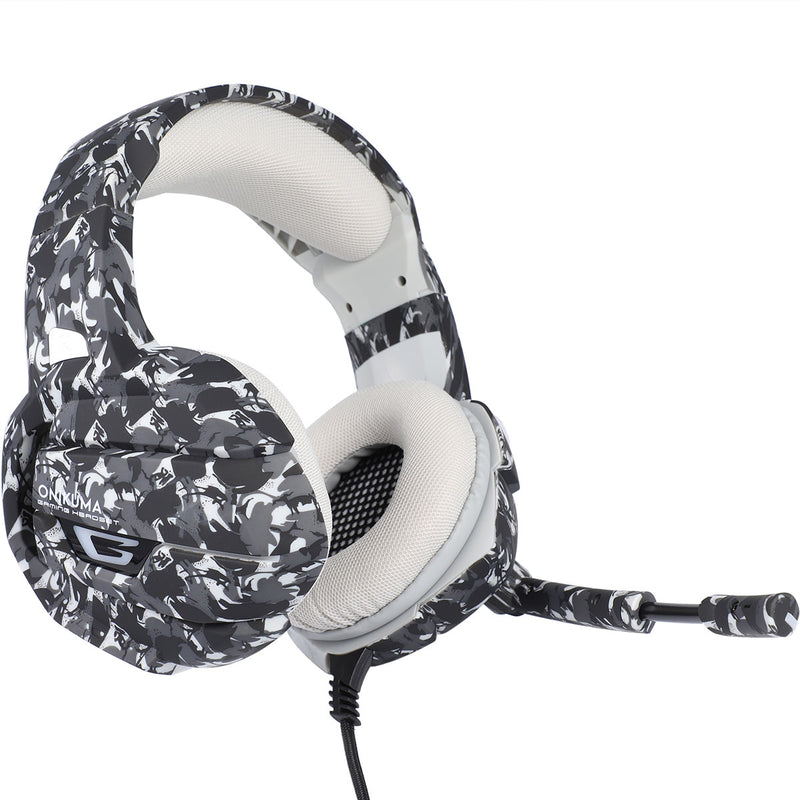 Onikuma K5 Camouflage Version 7.1 Virtual Stereo Gaming Headphone Hi-Fi Subwoofer Headset with Microphone for PS4 PC Xbox One