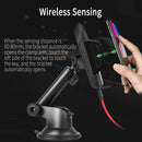 2 In 1 10W Qi Wireless Charger Fast Charging Infrared Induction Air Vent Dashboard Car Phone Holder For 4.0-6.5 Inch Smart Phone iPhone Xiaomi