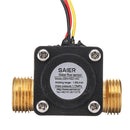 G1/2 Inch Copper Water Flow Sensor Liquid Temperature Controlled Switch Flowmeter