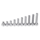 200Pcs M3 304 Stainless Steel DIN912 Screw Hex Socket Cap Screw Bolt for RC Model