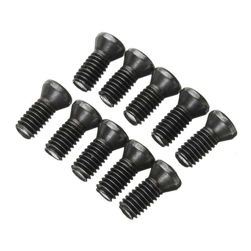 Suleve M4TT1 10Pcs M4 Tungsten Button Head Torx Screw for Carbide Inserts CNC Lathe Tool 8/10mm