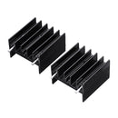 10Pcs TO-220 Aluminum Triode Heat Sink 25x23.5x15.8mm Aluminum Radiator
