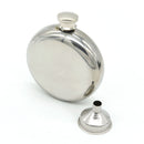 5oz Mirror Glossy Jug 201Stainless Steel Round Whiskey Flask Portable Alcohol Hip Flask Wine Bottle