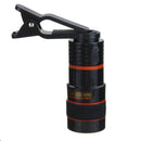 8X Zoom Black Phone Telescope Telephoto Lens with Clip for iPhone Samsung Xiaomi