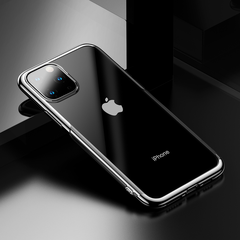Baseus Luxury Plating Ultra Thin Transparent Soft TPU Protective Case for iPhone 11 Pro Max 6.5 inch