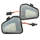 Pair 18 LED White Under Side Mirror Puddle Lights For VW Passat