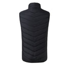 Electric USB Heatiing Warm Hooded Jacket Winter Heated Back + Abdomen + Neck Vest 3 Temperature Control