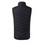 Electric USB Heatiing Warm Hooded Jacket Winter Heated Back + Abdomen + Neck Vest 3 Temperature Control