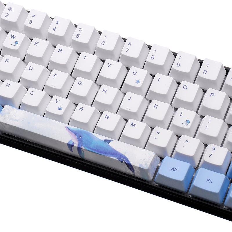OEM Profile PBT Sublimation Whale Keycap for 60% Anne pro 2 Royal Kludge RK61 Geek GK61 GK64 Mechanical Keyboard
