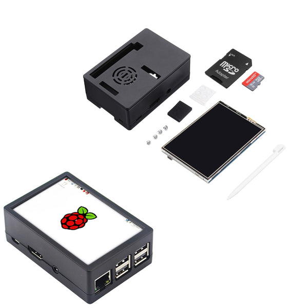 3.5 inch TFT LCD Touch Screen + Protective Case + Touch Pen + 16G Micro SD Card Kit For Raspberry Pi