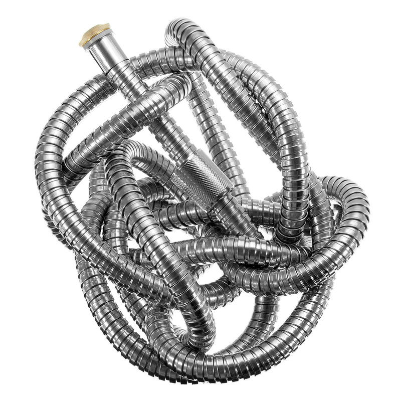 3M Stainless Steel Shower Hose Soft Shower Water Pipe Flexible Bathroom Water Pipe Silver Plumbing Hoses