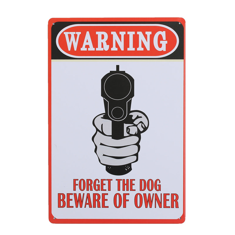 Warning Sheet Metal Drawing Metal Painting Tin Shop Pub Wall Tavern Poster Sign
