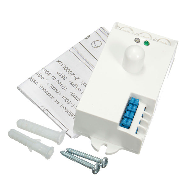 SK-807-DC DC 12V-24V 5.8GHz Microwave Radar Sensor Body Motion HF Detector Light Switch