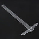 30cm Plastic Clear Head T-Square Graduated Measurement Ruler Home Garden Tool