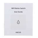 MoesHouse BS-US-W WiFi Smart Boiler 40A Switch Water Heater Smart Life Tuya APP Remote Control Alexa Echo Google Home Voice Control Glass Panel