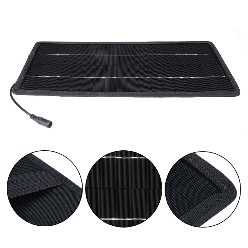12W 18V 12V Solar Panel Charger Car Battery Mobile Phone Charger Monocrystalline Silicon Solar Panel