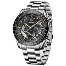BENYAR 5120X Stainless Steel Chronograph 3ATM Waterproof Casual Fashion Men Watch Quartz Watch