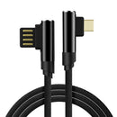 Bakeey 2.4A Dual 90 Degree Elbow Type C Micro USB  Fast Charging Data Cable For Xiaomi MI8 MI9 HUAWEI Oneplus 7 Pocophone F1 S10 S10+