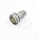 3pcs White LED 22mm DC Voltage Measuring Instrument Mini Voltagemeter DC6~100V AD101-22VM Indicator Voltmeter