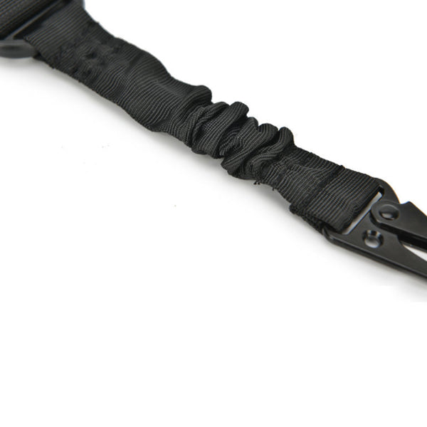 Multifunctional Tactical Belt Nylon Hanging Rope Elastic Adjustable Buckle Bungee Sling For Outdoor Camping Shooting