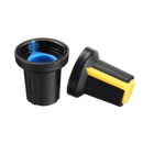 90pcs WH148 Potentiometer Knob 15X17mm 6mm Shaft Hole AG2 Yellow Orange Blue White Red Power Amplifier Knob 5 Color